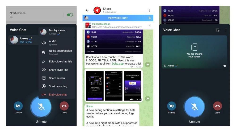Telegram Beta for Android 8.0.0