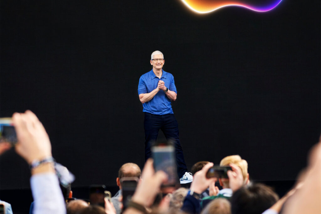Apple WWDC Event photos with Tim Cook
